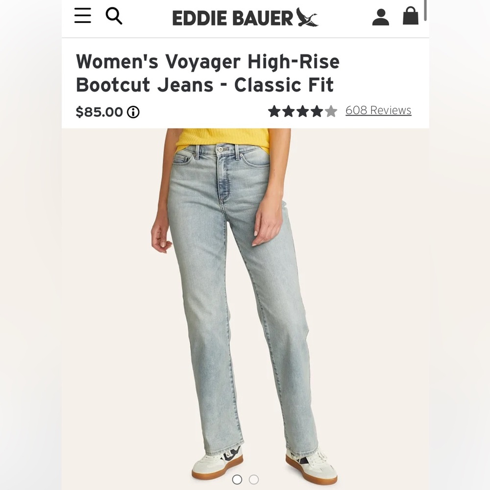 Eddie Bauer Voyager High-Rise Bootcut Classic